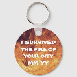 Chaveiro Personalizável, sobrevivi ao fogo