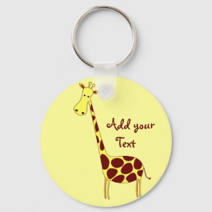 Chaveiro Personalize! Design de Girafa Bonita