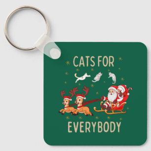 Chaveiro Personalize Este Design: Gatos para Todos
