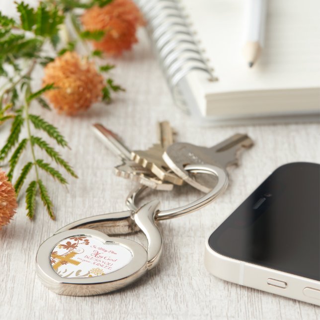 Chaveiro Personalize, Jubileu Aniversário, Nun Cross, Swirl (Lateral)