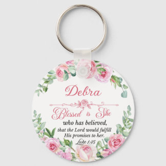 Chaveiro Personalize Lucas 1:45 Dia das Mães Rosa Rosa