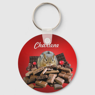 Chaveiro Personalize o Chipmunk o mais doce do chocolate do