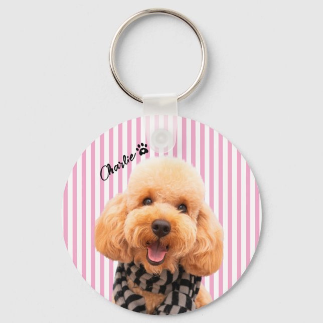 Chaveiro Personalize Seu Próprio Cachorro Com Foto E Nome (Frente)