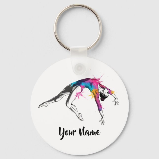 Chaveiro Personalized Acrobatic Art Gift - Keychain (Frente)