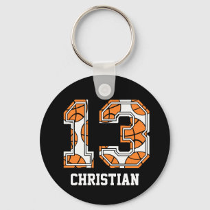 Chaveiro Personalized Basketball Number 13