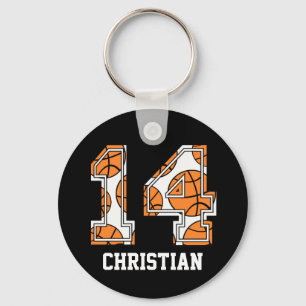 Chaveiro Personalized Basketball Number 14