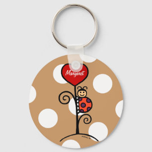 Chaveiro Personalized Cute LadyBug drawing