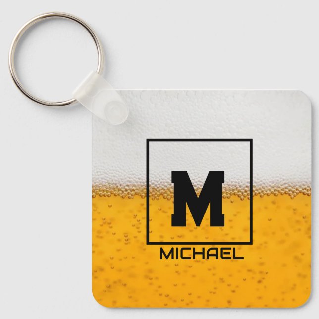 Chaveiro Personalized Frosted Beer Mug with Custom Name (Frente)