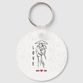 Chaveiro Personalized Love Keychain – Custom Names Romantic