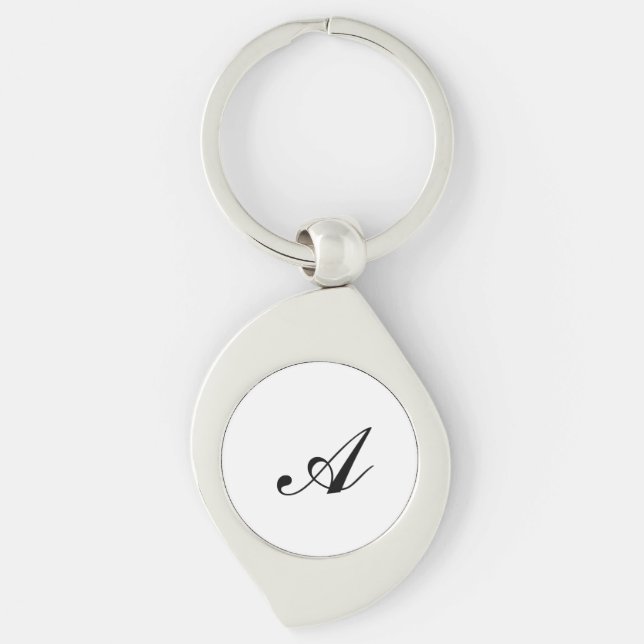 Chaveiro Personalized Name Initial  (Frente)