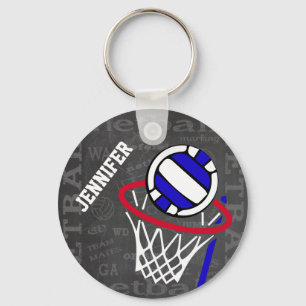 Chaveiro Personalized Netball Keyring