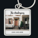 Chaveiro Personalized New Home Photo<br><div class="desc">A modern and elegant photo keychain. Personalize it with your photo,  name,  and a short quote or your first names. Designed for you by Blackberry Boulevard.</div>