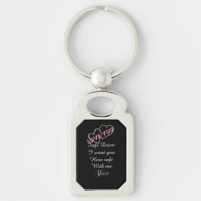 Chaveiro Personalized safe drive boyfriend Valentine's day  (Frente)