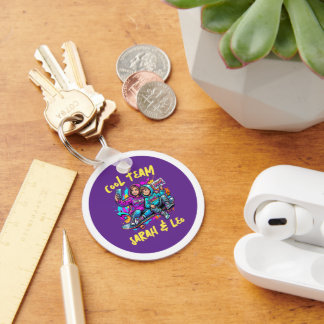 Chaveiro Personalized Skater Mom & Son Graffiti Keyring