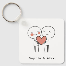 Chaveiro Personalized Valentine’s Couple Matching Keychain