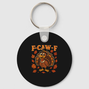 Chaveiro Peru F Caw F Dia de Ação de Graças Feliz Peru Funn