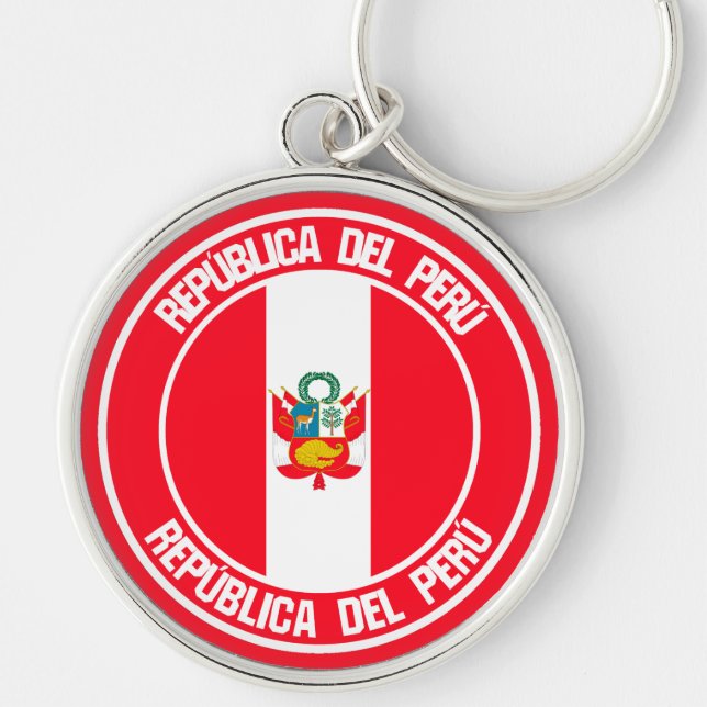 Chaveiro Peru Round Emblem (Frente)