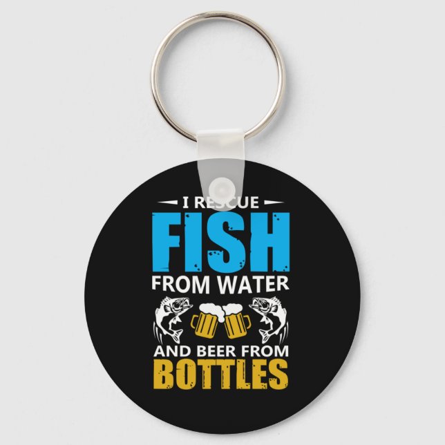 Chaveiro Pesca Arte I Resgate Peixes De Água (Frente)