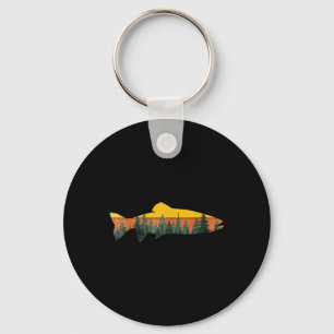 Chaveiro Pesca com Mosca Truta Natureza Floresta Exterior F
