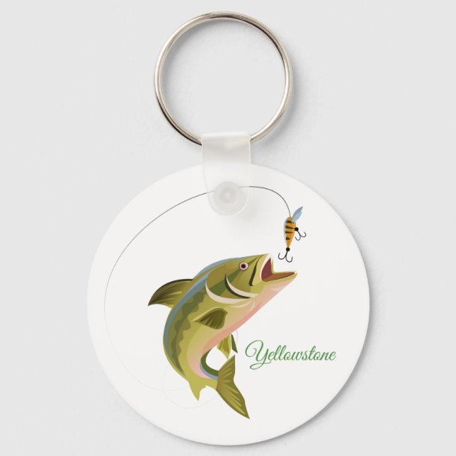 Chaveiro Pesca de chaveiro-Yellowstone (Frente)