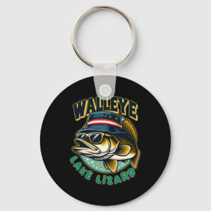 Chaveiro Pesca de Lagarto no Lago Lucky Walleye