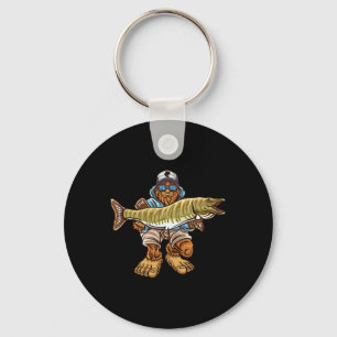 Chaveiro Pesca de muskíe Bigfoot Caça de muskíe Pescadores