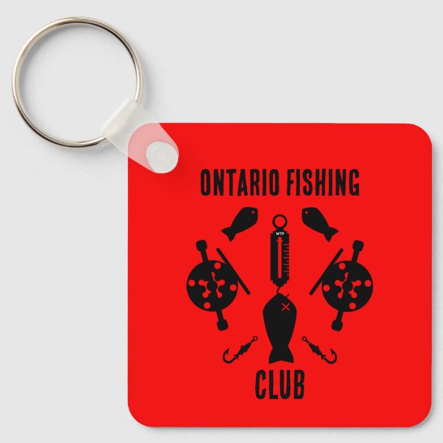 Chaveiro Pesca do salmão canadiano (Frente)