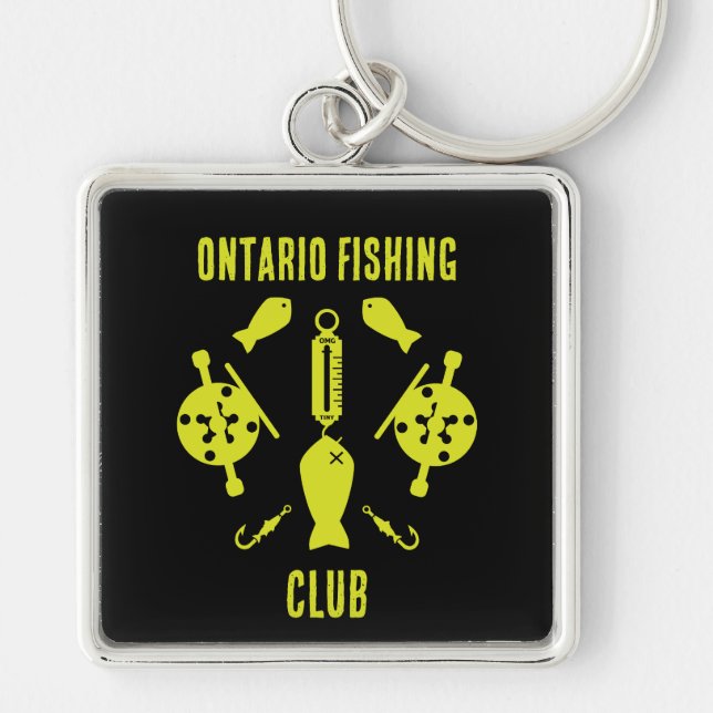 Chaveiro Pesca do salmão canadiano (Frente)