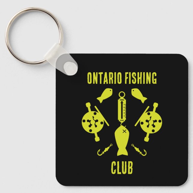Chaveiro Pesca do salmão canadiano (Frente)