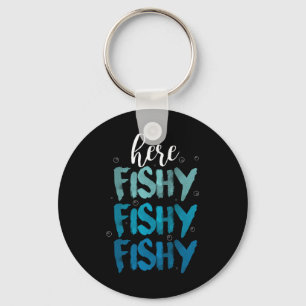 Chaveiro Pesca Engraçada Aqui Peixe Com Amor, Lago De Verão