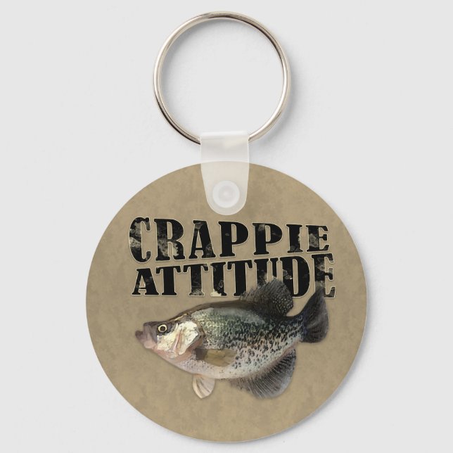 Chaveiro Pesca Engraçada De Atitude De Crappie (Frente)