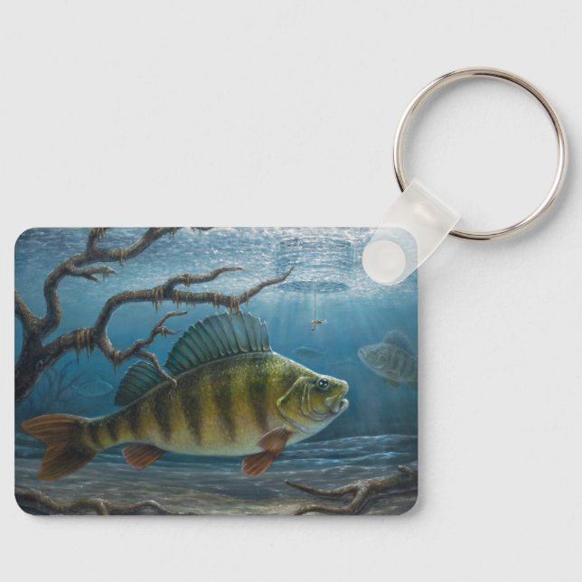 Chaveiro Pesca no Gelo de Perca (Frente)