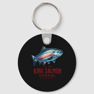 Chaveiro Pesca no rio King Salmon na Colúmbia Britânica Can