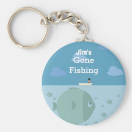 Chaveiro Pesca Personalizada Saiu | Nome