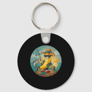 Chaveiro Pesca Sortuda Humor de Banana Engraçado