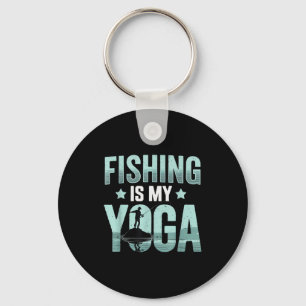 Chaveiro Pesca Vintage é Minha Relaxação de Yoga para Homen