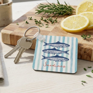 Chaveiro Pescador Aestético Sardinhas Stripes