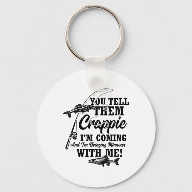 Chaveiro Pescador de Crappie  (Frente)