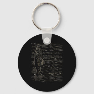 Chaveiro Pescador de Truta Marrom Fly Fishing Fly Seco 