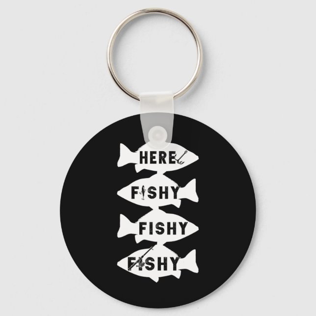 Chaveiro Pescador Peixe Pescadores Isca Vara de Pescar Meni (Frente)