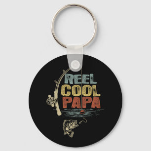 Chaveiro Pescador Vintage Reel Legal Papa