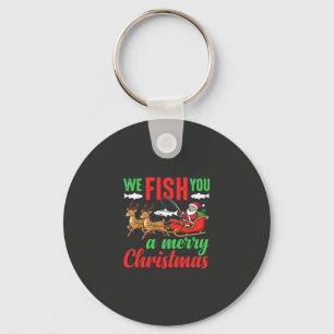 Chaveiro Pescaria de Natal Feliz Peixe Você