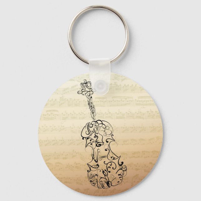 Chaveiro Pesquisa Violina no Manuscrito Bach (Frente)