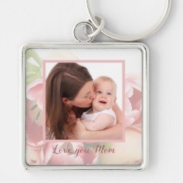 Chaveiro Pêssego feliz do dia das mães da foto pessoal