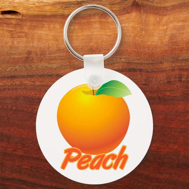 Chaveiro Pêssego Fruta Retro Laranja (Criador carregado)