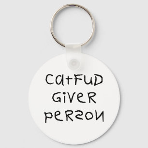 Chaveiro Pessoa do doador de Fud do gato