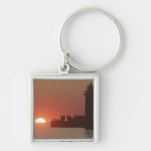 Chaveiro Pessoas farol pôr do sol silhueta ao sul