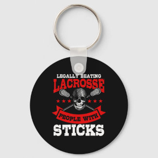 Chaveiro Pessoas Legalmente Batidas Com Sticks Lacrosse Pla