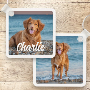 Chaveiro Pet Fotografia Personalizada do Pet Lover do Cão