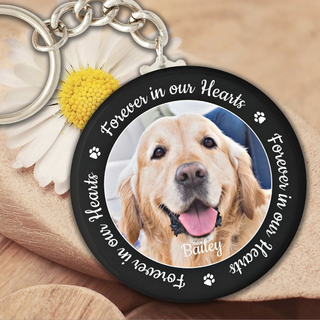 Chaveiro Pet Memorial Forever em nossa Foto Personalizada d (Criador carregado)